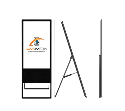 Digital Signage Kundenstopper – ultraflach & modern