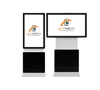 Digital Signage Bodenmonitor mit drehbarem Display
